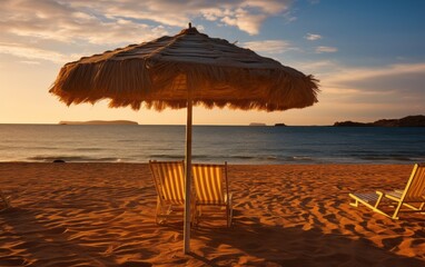 sun umbrella on a beach