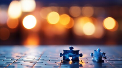 Closeup of a puzzle piece fitting perfectly into its place, symbolizing finding a solution in conflict resolution.