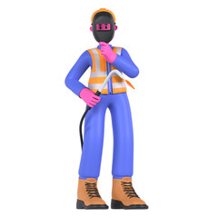 Male Welding Worker Construction Industry