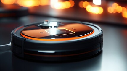 Extreme closeup of a robot vacuums charging dock connecting to its base.