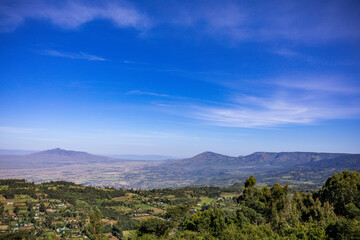 Mount Longonot is a stratovolcano located southeast of Lake Naivasha in the Great Rift Valley of Kenya, Africa. It is thought to have last erupted in the 1860s. Its name is derived from the Maasai wor