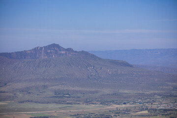 Mount Longonot is a stratovolcano located southeast of Lake Naivasha in the Great Rift Valley of Kenya, Africa. It is thought to have last erupted in the 1860s. Its name is derived from the Maasai wor