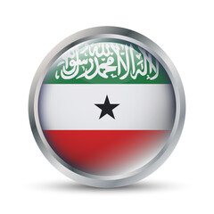 Somaliland Flag 3D Badge Illustration