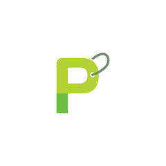 Letter P price tag shopping mart Logo design, nature,   technology, health, medical, automotive, political. education, abstract, sports, animal. adventure. food, round, green, typography, 
