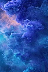 Fototapeta na wymiar Hyperrealistic Detailed 3D Aero Aquatic Background Wallpaper in Colorful and Blue Haze created with Generative AI Technology
