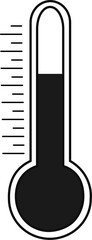 Thermometer Icon. Replaceable vector design.