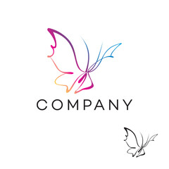 Vibrant Butterfly Vectors logo design Transform Your Designs with Colorful Beauty Keywords: Butterfly, vector, colorful, vibrant, design, illustration, art, nature, graphics.