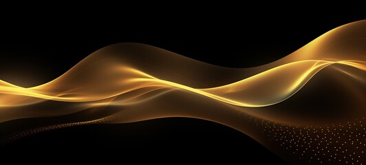 abstract background with glowing gold lines