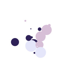 An abstract transparent bubble shape neon circles pattern design element.