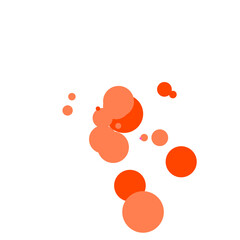 An abstract transparent bubble shape neon circles pattern design element.