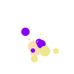 An abstract transparent bubble shape neon circles pattern design element.