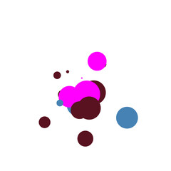 An abstract transparent bubble shape neon circles pattern design element.