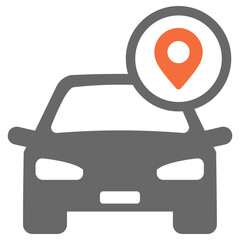 car icon, vector illustration, simple design, best used for web, banner or presentation