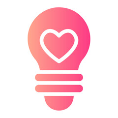 bulb gradient icon