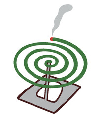 蚊取り線香のイラスト