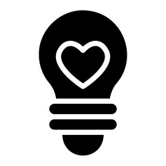 bulb glyph icon