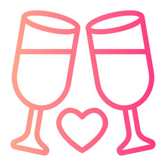 champagne gradient icon