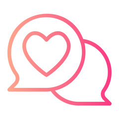 communication gradient icon