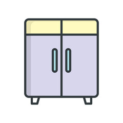 Cupboard icon vector design templates simple and modern
