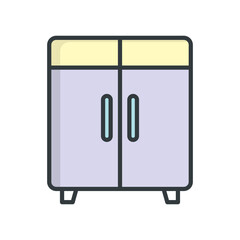 Cupboard icon vector design templates simple and modern