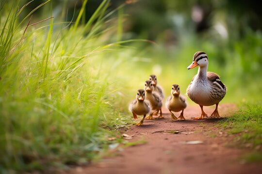 カルガモ親子」の写真素材 | 964件の無料イラスト画像 | Adobe Stock