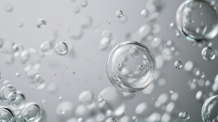 Abstract water bubbles background.
