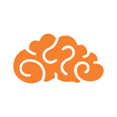 Brain Vector Logo Design Template