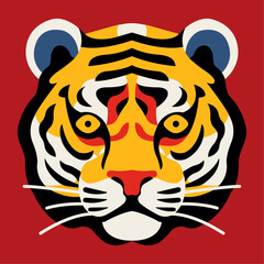 Tiger head vector