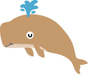 cute whale cartoon