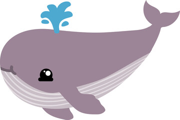 cute whale cartoon