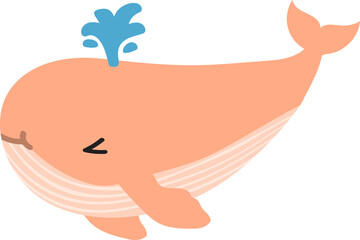 cute whale cartoon