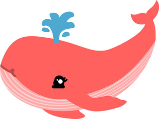 cute whale cartoon