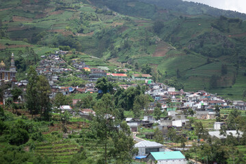 Banjarnegara, January 10, 2024 
beautiful view under the mountain