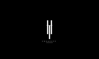 Alphabet letters Initials Monogram logo HT TH H T