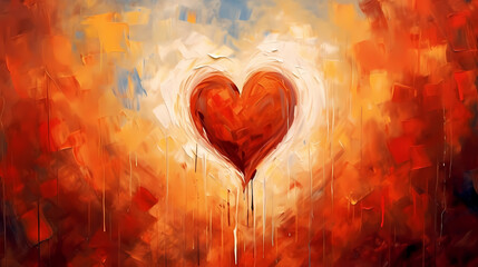 Vibrant Valentine's Day background, love background