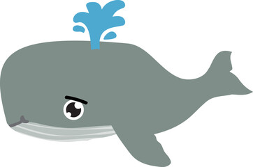 cute whale cartoon