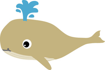 cute whale cartoon