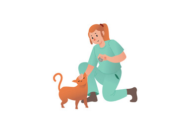  Veterinarian Professional Worker Illustration 