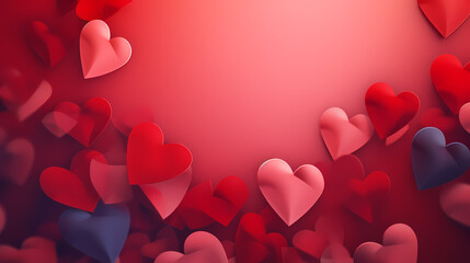 Vibrant Valentine's Day background, love background