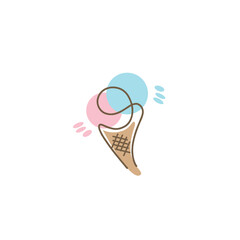 Ice cream logo, suitable for logos, walls, backgrounds, etc
