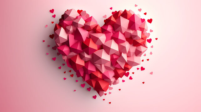 Vibrant Valentine's Day background, love background