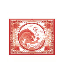 Chinese New Year 2024 Year of the Dragon is a design asset suitable for creating festive illustrations, greeting cards and banners