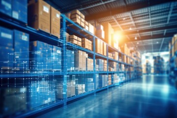 smart warehouse management system can identify package picking and delivery. 