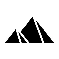 pyramid in desert icon