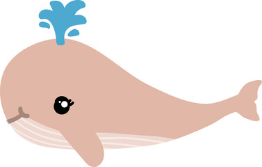 cute whale cartoon