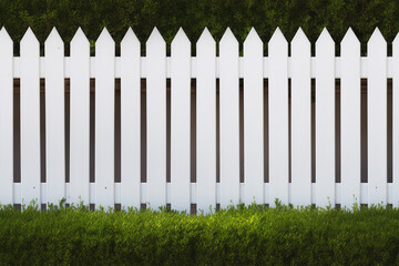 white picket fence grass yard background wall texture pattern seamless