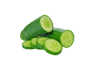 Cucumber and slices transparent png
