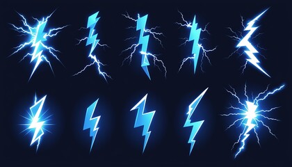 Animated Frames of Magic Electricity Hit: Game Asset Collection