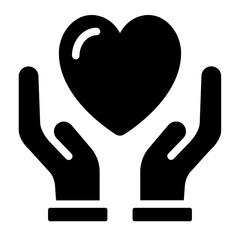 Obraz premium Hand Love icon