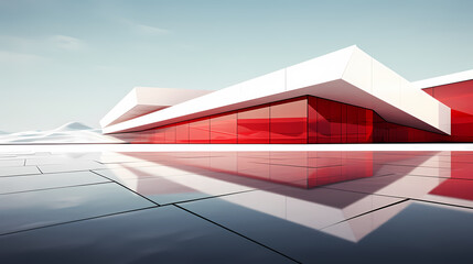 Modern polygonal building exterior design